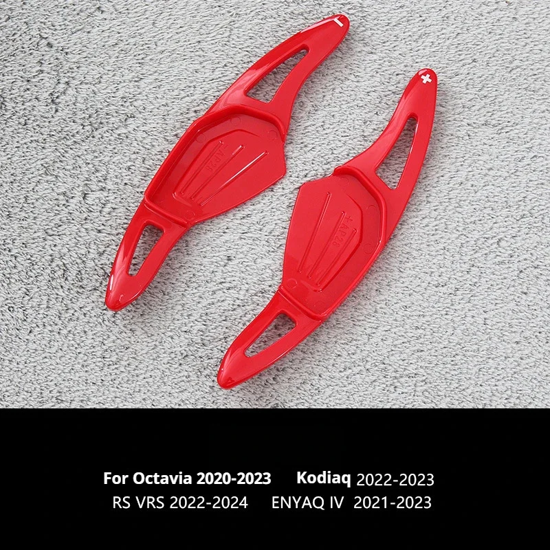 

ABS Car Steering Wheel Shift Paddle Extend Shifters Sticker DSG Gear Auto Accessories For Skoda Octavia Kodiaq RS VRS ENYAQ IV
