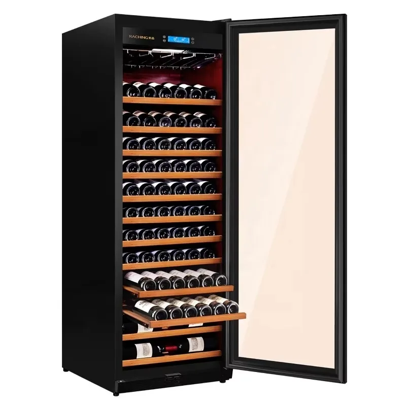 

Wine Cooler 12 Layers Wooden Display Wine Storage Cabinet With Temperature Control