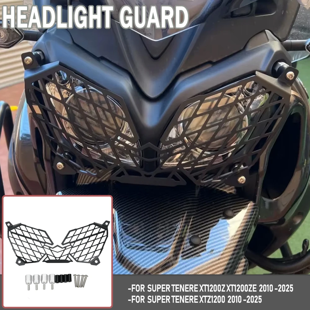 Motorcycle Headlight Head Lamp Light Grille Guard Cover Protector For YAMAHA XT1200Z XT1200ZE XT 1200 ZE Super Tenere 2010-2026