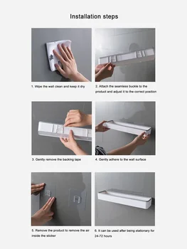 壁掛式馬桶刷附支架 長柄矽膠馬桶刷 軟毛馬桶清潔刷 浴室配件 8 最佳銷售 浴室配件 - №4