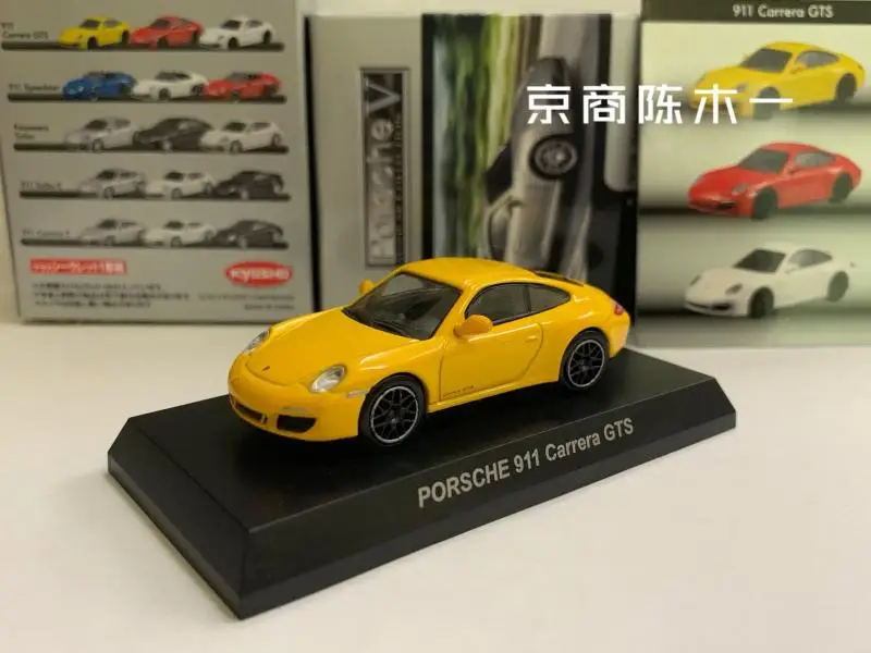 

1:64 KYOSHO porsche 911, коллекция Carrera GTS, литая под давлением модель тележки из сплава, украшения, подарок