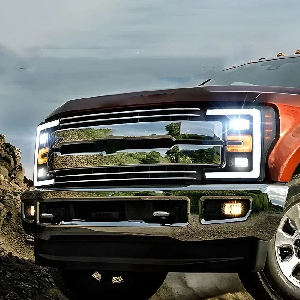 

For Ford F250 2017-2019 Car Front Lamps Upgrade High Quality Dynamic Projector Lens Car Accessories LED Auto Headlights Assembly