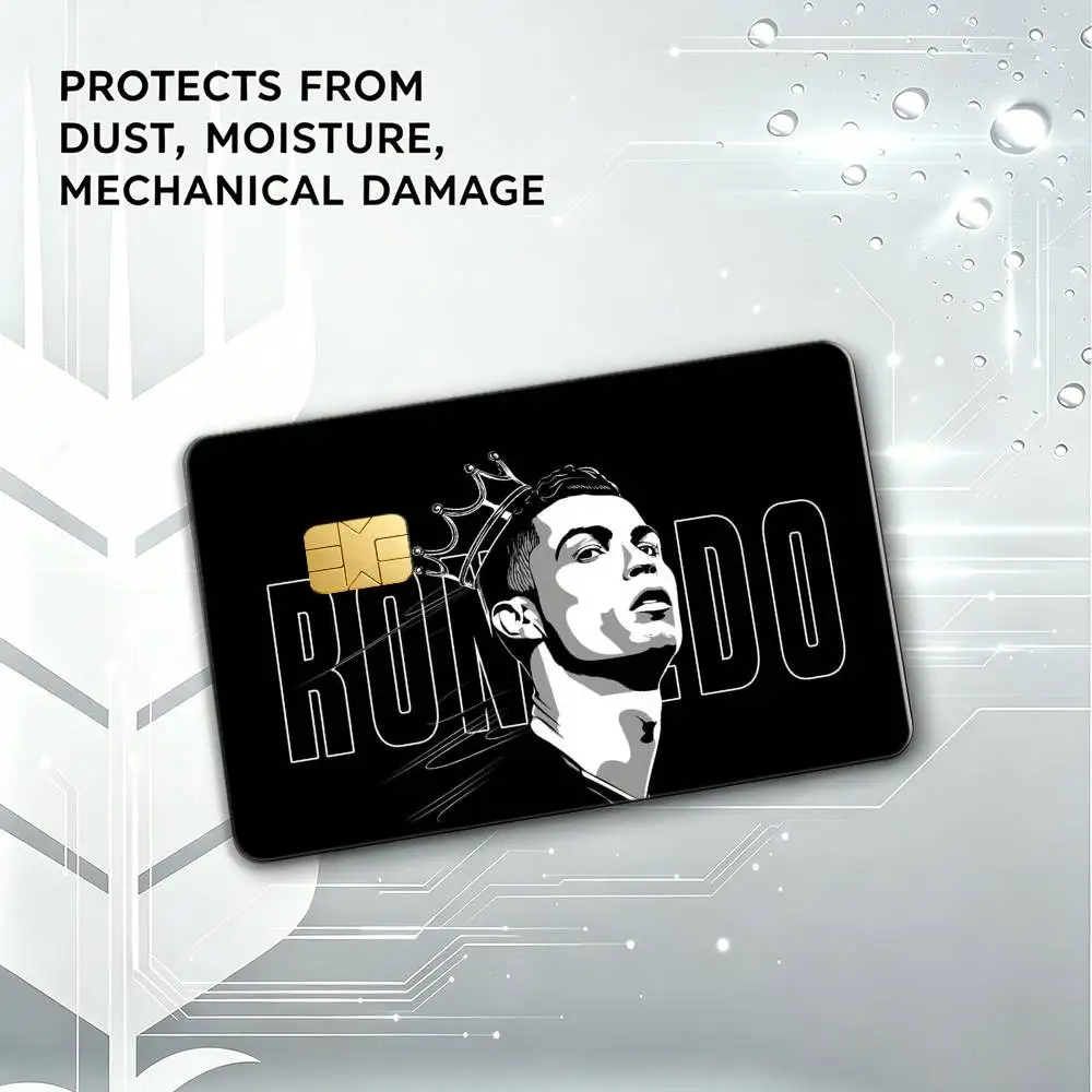 G-Goat CR7 C-Cristiano Ronaldo HD Waterproof Card Skins Protective Stickers for Credit Bank Game Cards