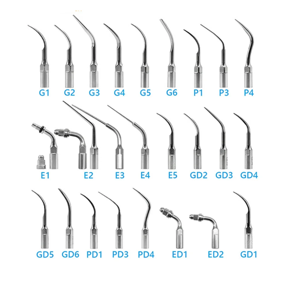 

5 шт. стоматологический ультразвуковой скалер наконечник скалер перидонтика эндододонтика эндододонтические наконечники G P E подходит для скалера наконечник ультразвуковые инструменты
