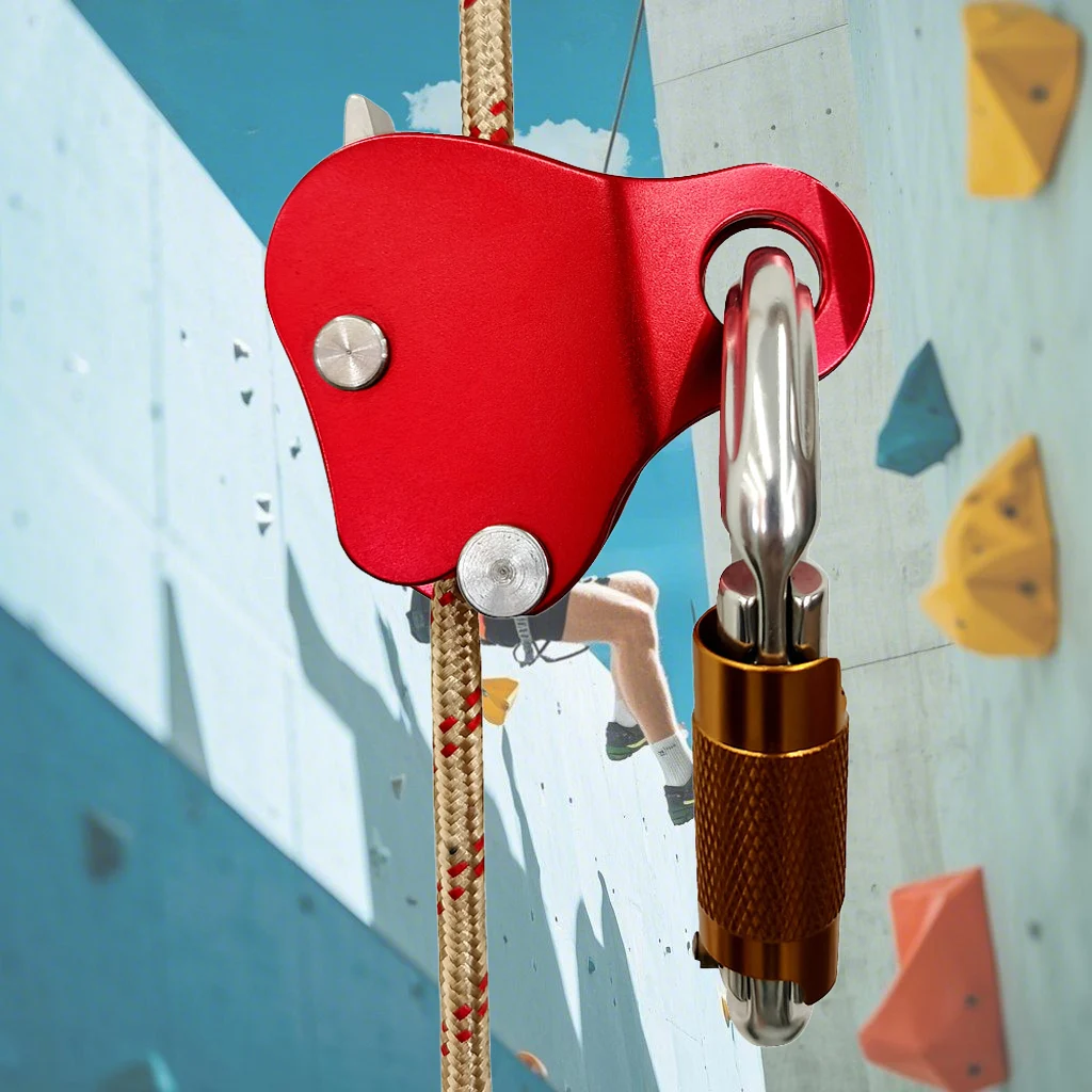 

Outdoor 8-13mm Rope Rock Climbing Ascender Arborist Climbing Self-Lock Rope Protection Device Anti-Fall Rigging Rope Gripper