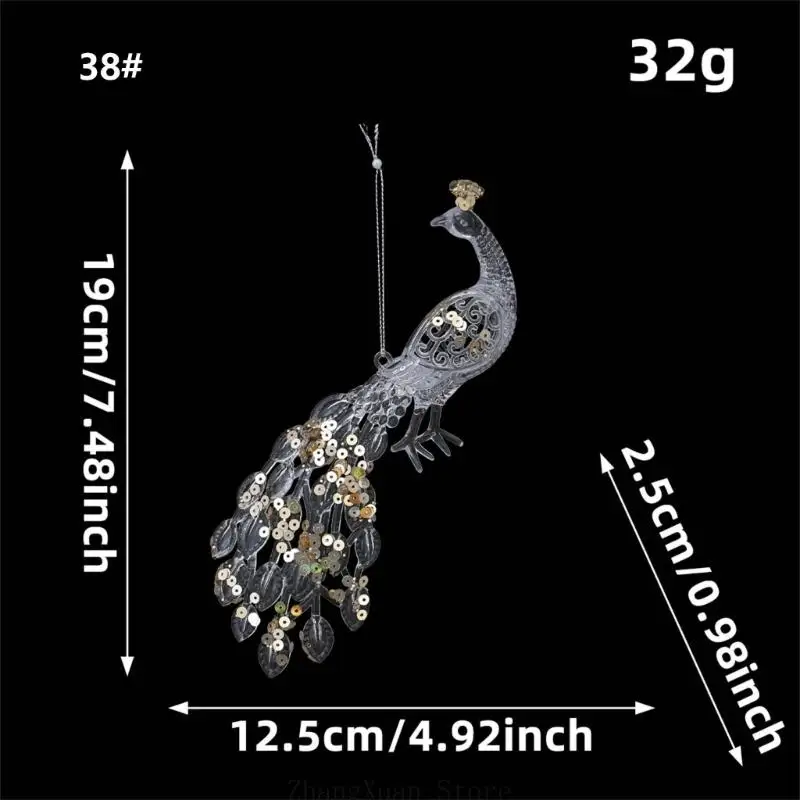 Klare Weihnachtsdekoration mit Goldfüllung für Fensterbaum und Feiertagsakzent 3XUF – Detail 6