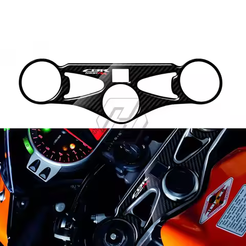 For Honda CBR1000RR 2008-2016 3D Carbon-look Upper Triple Yoke Defender motorcycle accessories