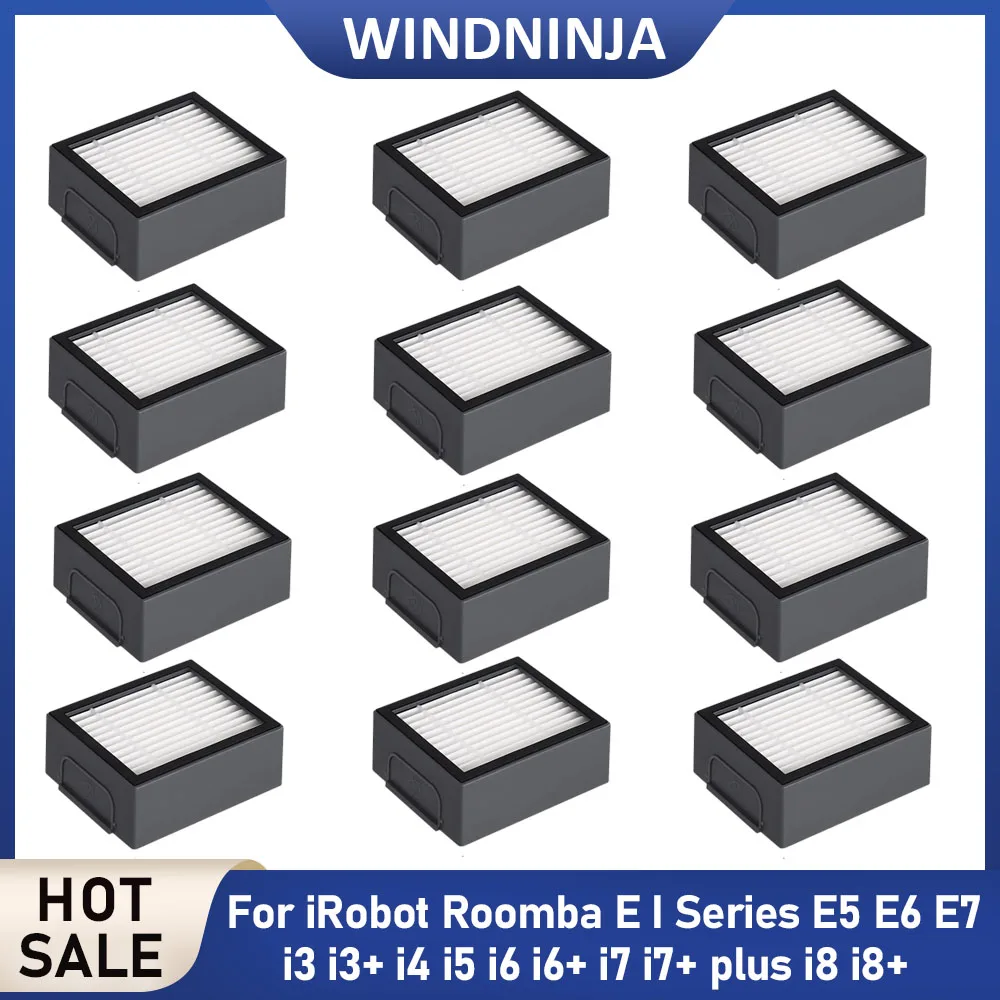 Filtro HEPA de Repuesto para Aspiradora Robot IRobot Roomba Serie E, Modelos E5, E6, E7, I3, I3+, I4, I5, I6, I6+, I7, I7+, I8, I8+