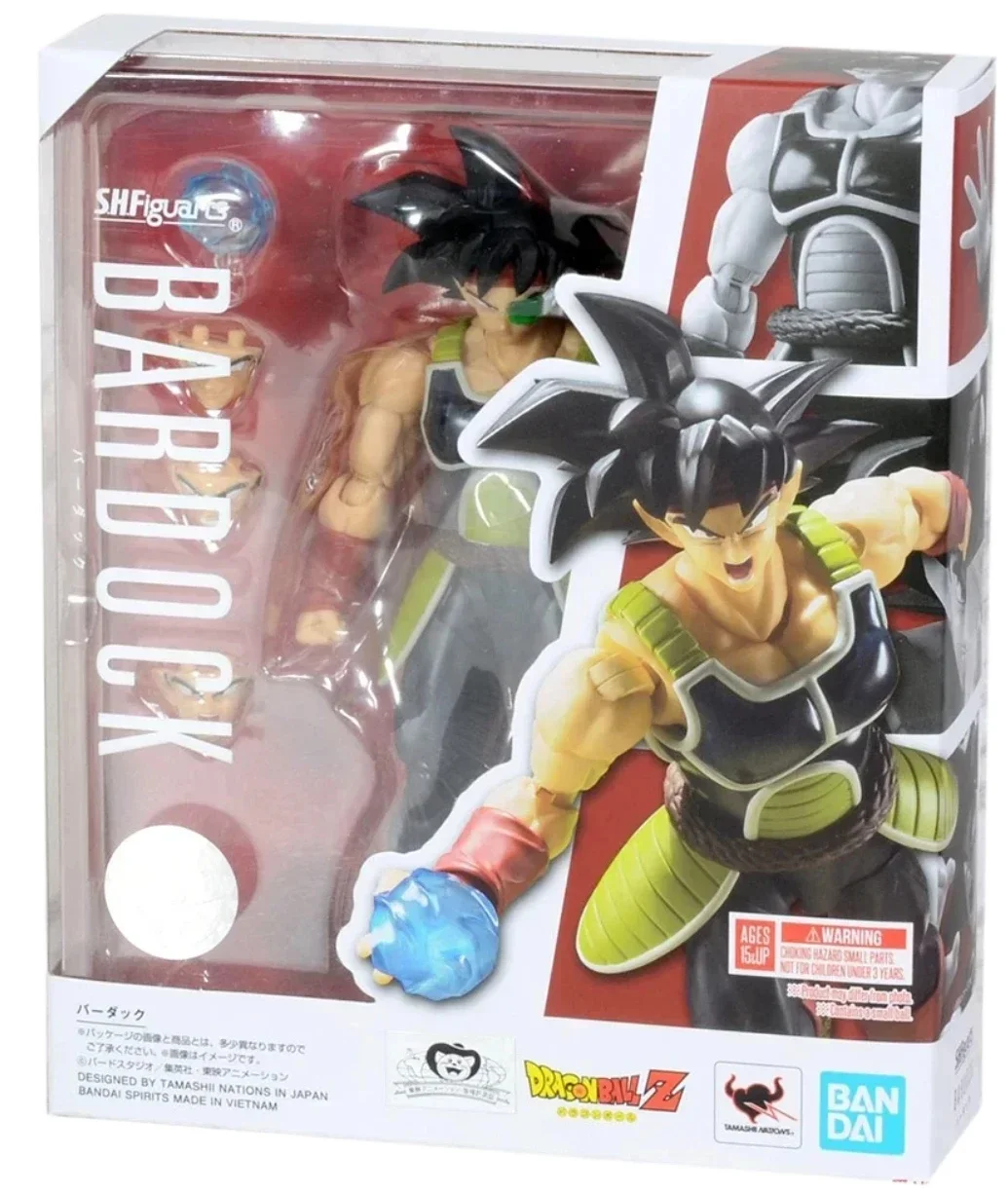 

In Stock 100% Original Bandai Shf SH Figuarts Dragon Ball Bardock Burdock Action Figures Model Toys Figura Gift Collection