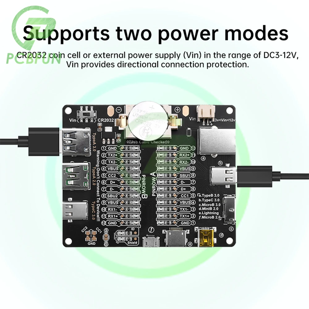 

MECHANIC DT3 Data Cable Detection Board USB Cable Tester Short Circuit On-Off Switching For iOS Android Type-C Test Board Tool