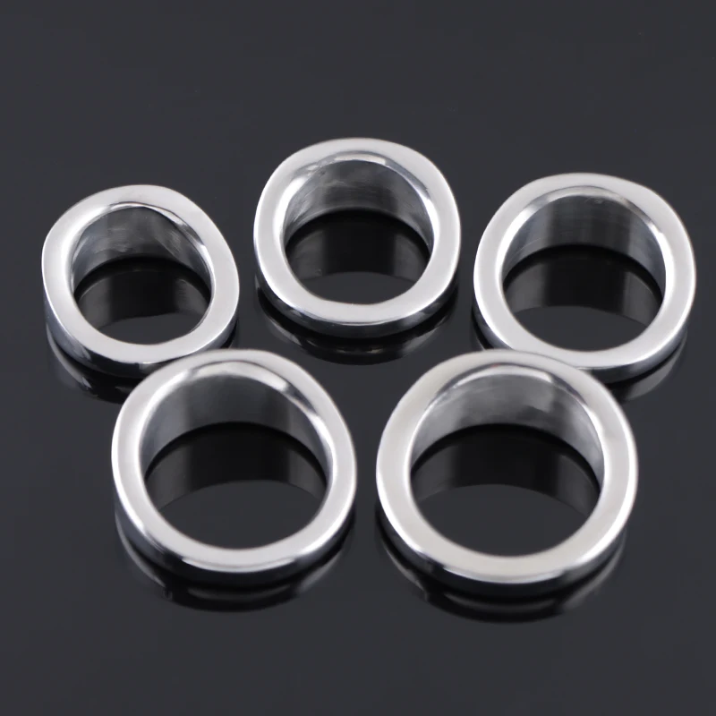 5 Sizes Stainless Smooth Steel Mencock Prevention Penis Glans Phimosis Rings Adult Supplies Intimate Sex Toys For Men Foreskin