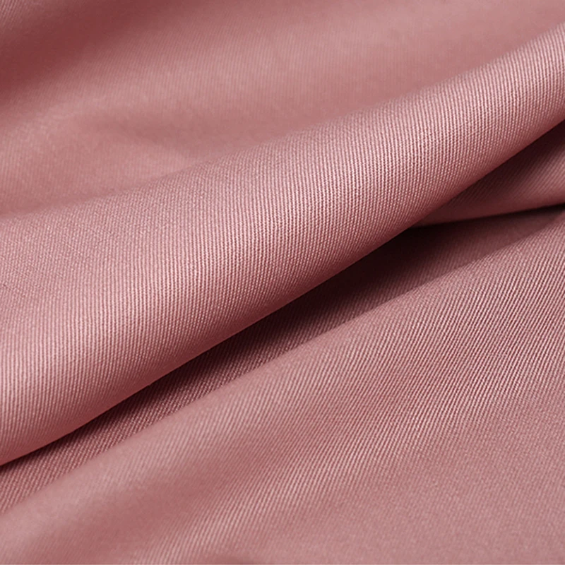 

150CM Wide 400G/M Weight Solid Color Wool Twill Fabric for Autumn Spring Suit Dress Pants Pink White Fabric E1527