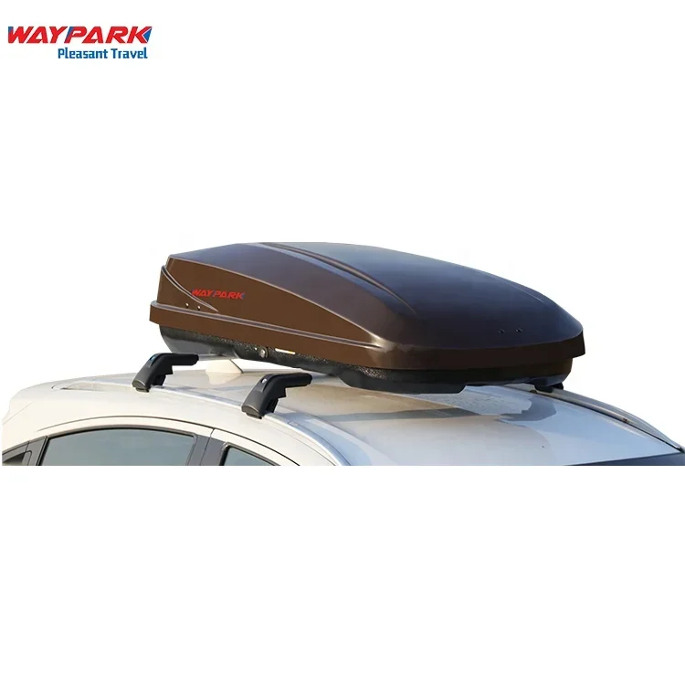 Car Roof Storage Box 350L Brown ABS