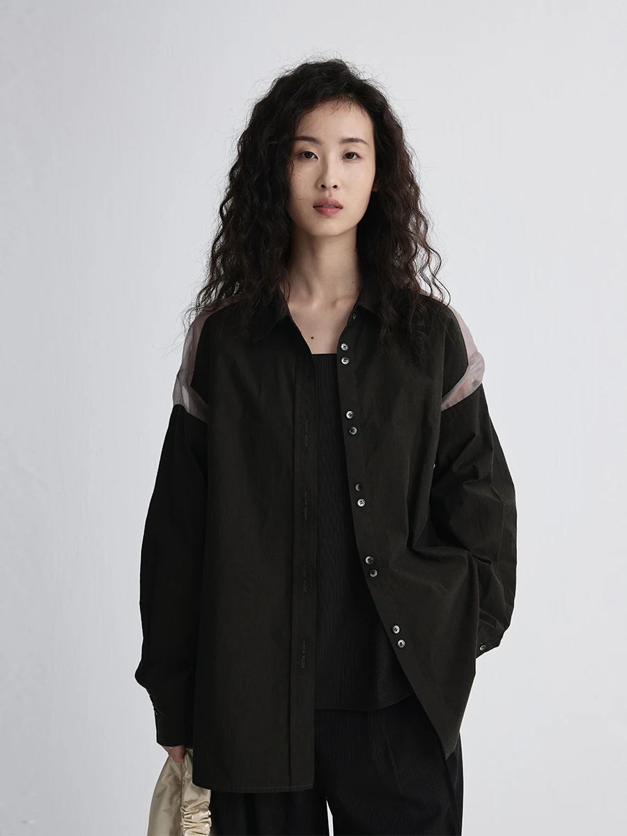 

Легкая женская верхняя одежда Caremind из хлопка и полиэстера с длинными рукавами, не деформируется, для лета