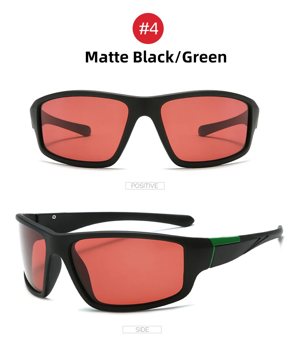 VIVIBEE Angeln Sonnenbrille Rot Polarisierte Männer TAC Homomorphic Angeln Schutzbrillen Frauen Sport Outdoor Shades – Detail 17