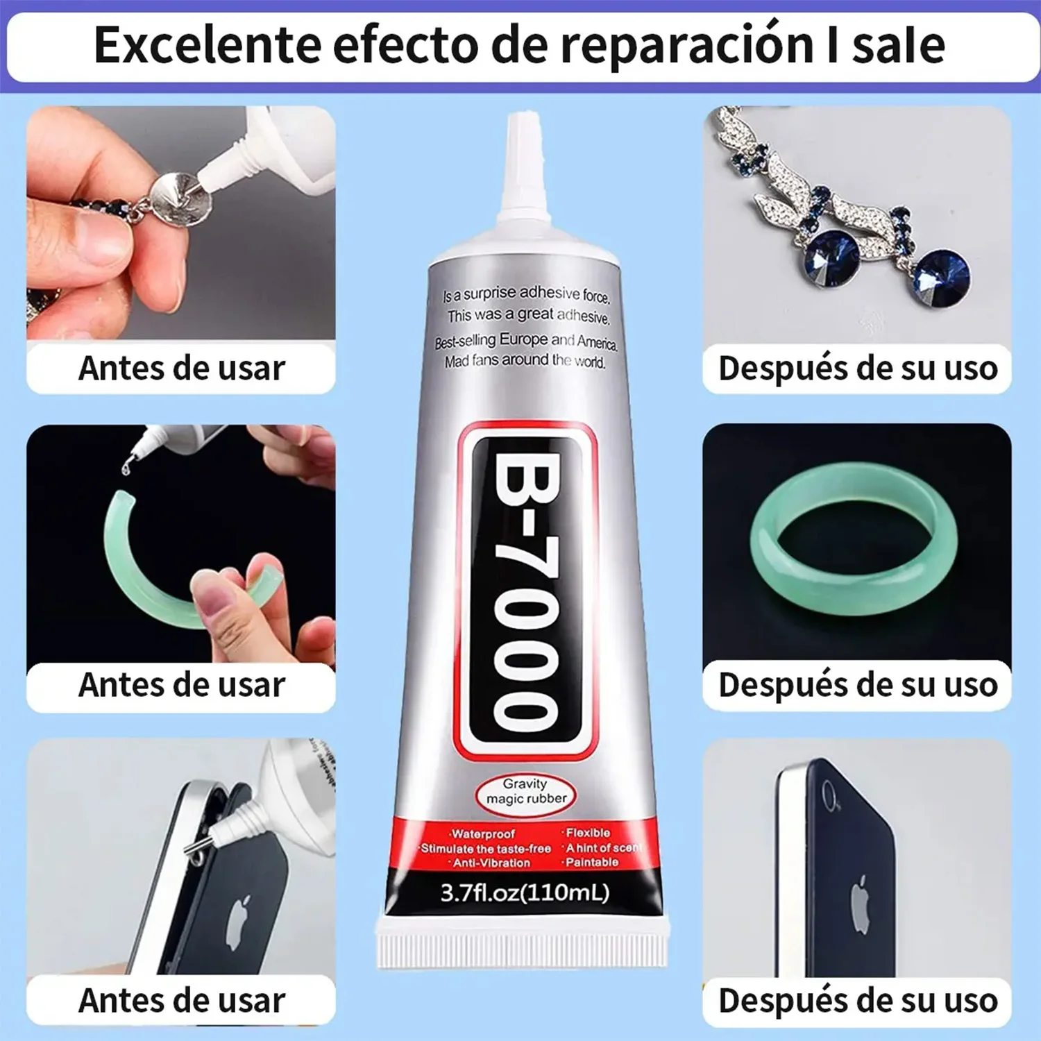 b7000 glue High-Viscosity Adhesive (50g Phone Repair Glue) Mobile Phone Screen High-Strength Waterproof Adhesive, Universal glue