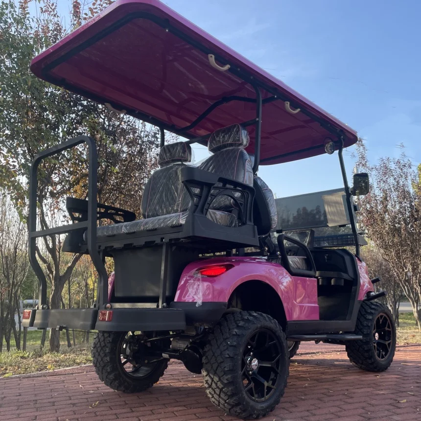 Customizable Electric Golf Cart With One-Touch Start Button MacPherson Suspension All-Terrain Off-Road Scenic Sightseeing Car