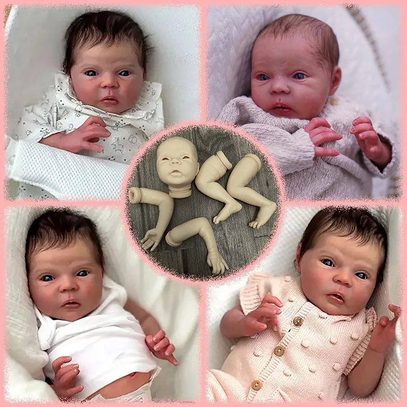 

Amayven Reborn Doll Kit New Arrival 19Inch Unfinished Unpainted Blank DIY Doll Parts Cloth Body Random eyes Collectible Art Doll