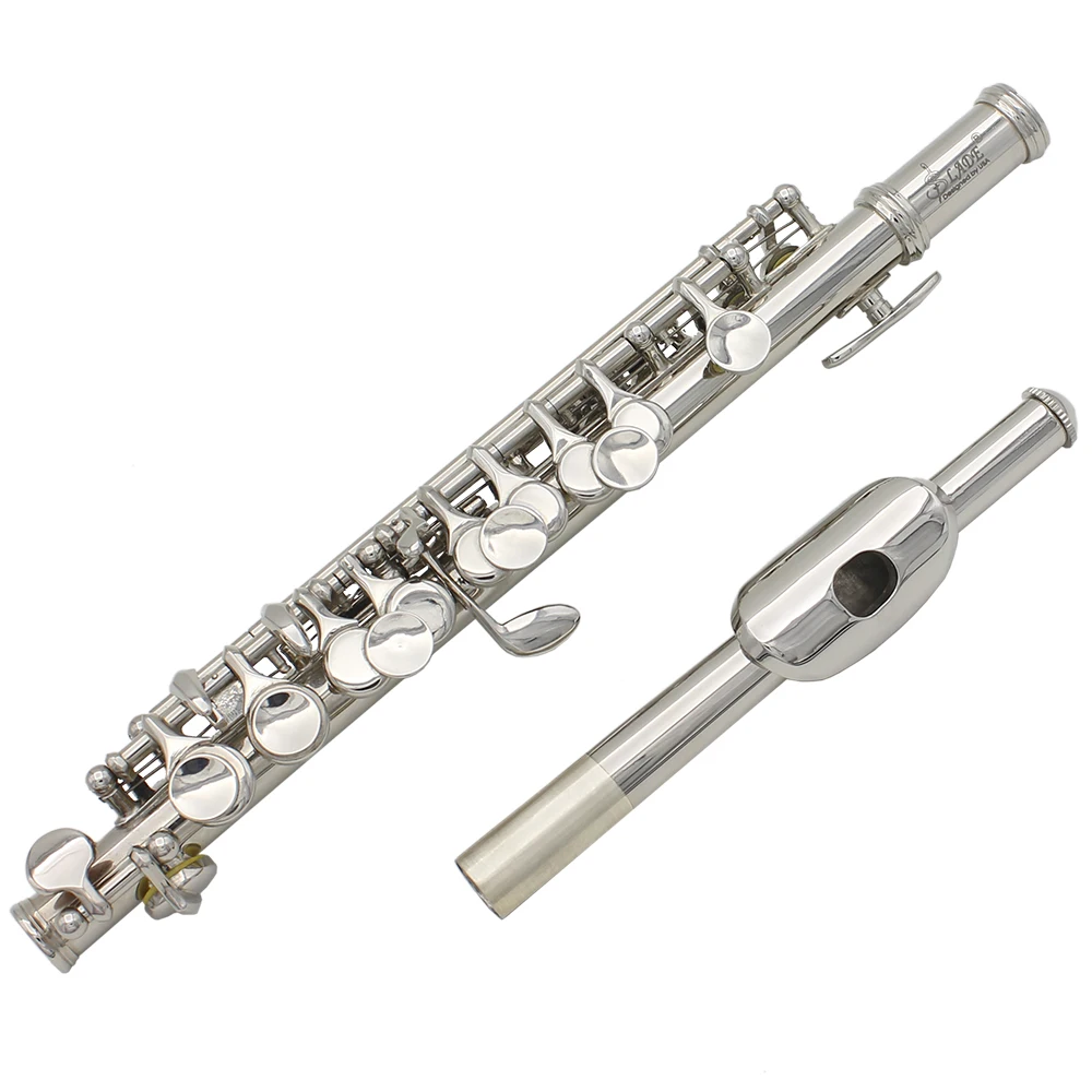 SLADE 16 Holes C Key Piccolo Cupronickel Body Half-size Flute Piccolo Woodwind Instrument With Case Cleaning Set Accessories