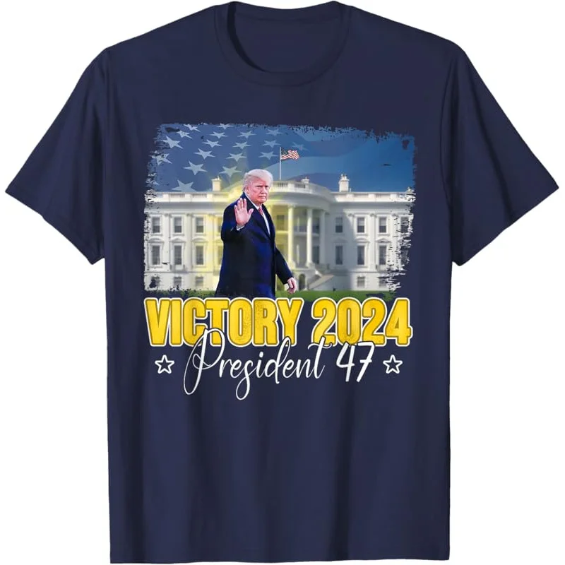 

2024 Donald Trump Victory President 47 Patriotic Election T-Shirt