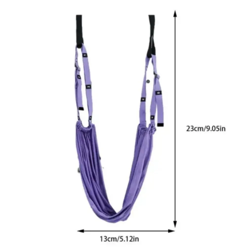 New Adjustable Pull Rope Aerial Yoga Strap Hammock Door Hanging Stretch Leg Splits Trainer Flexibility Swing Female Gym Belt