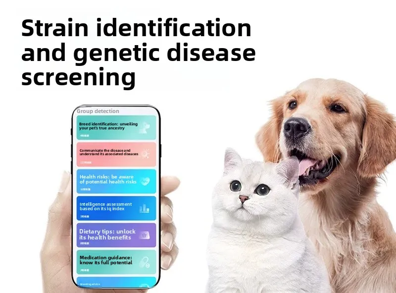 Cat Dog Genetic Screening Test Kit, Pet Bloodline Analysis, Breed Ancestry Check for Pet Breeding Planning