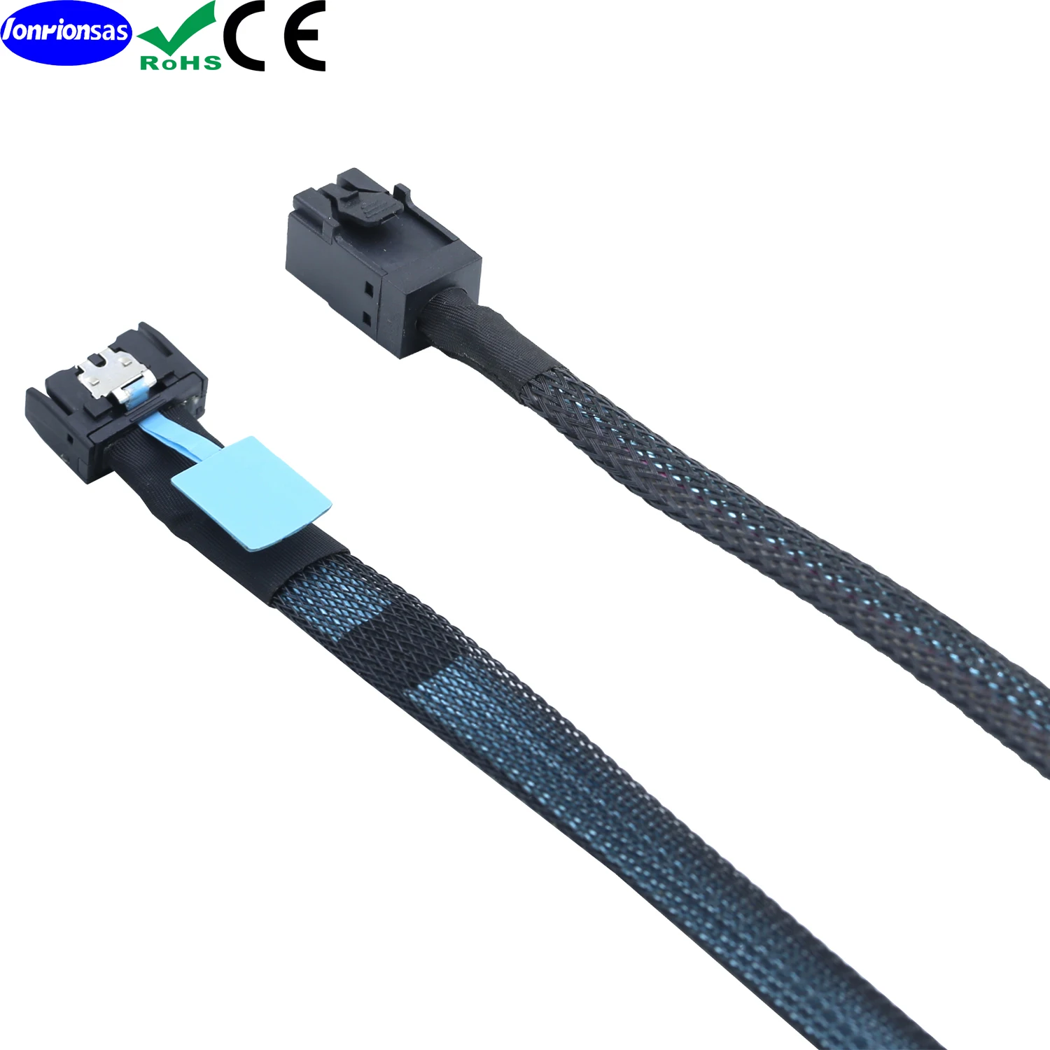 

LONRIONSAS#PCIE Slimline SFF-8654 MCIO 4I 4X 38-Pin to SAS HD SFF-8643 Support PCIe Gen5 server adapter Cable