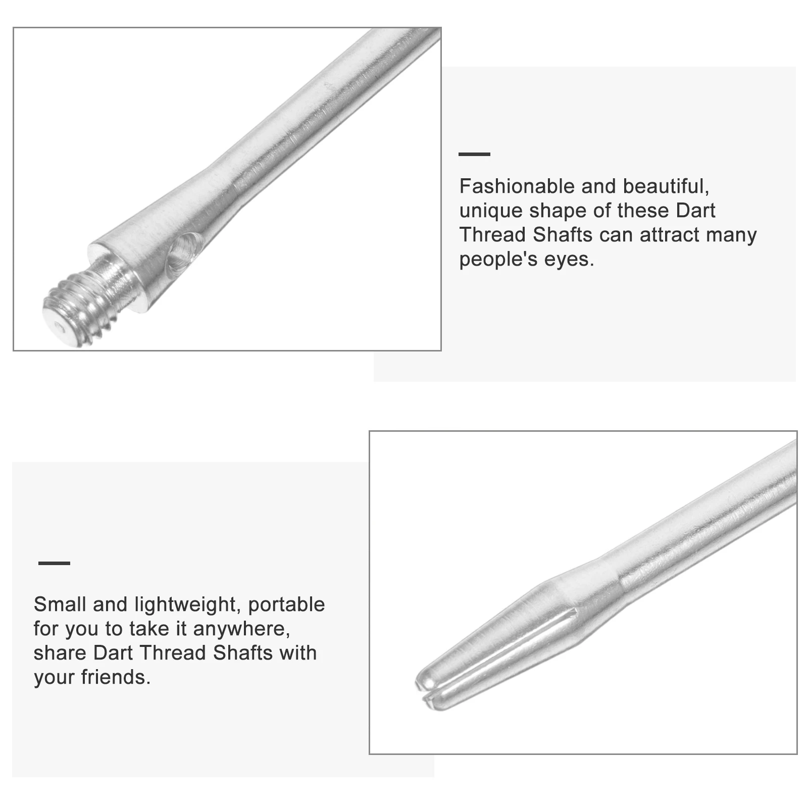 12 قطعة من أعمدة الخيط من سبائك الألومنيوم، بدائل عمود محمول خفيف الوزن للاستخدام في المنافسة في الألعاب الخارجية #6