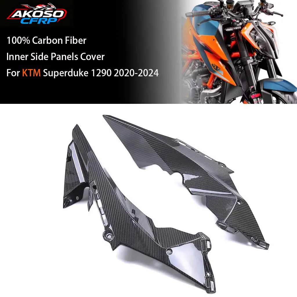 

100% Carbon Fiber Motorcycle Parts For KTM Superduke 1290 2020-2024 Front Cover Inner Side Panels Guard Accessories Protector