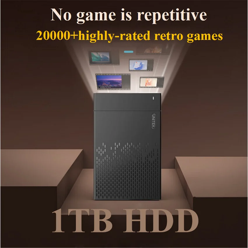 1TB Retro Gaming HDD 20000+ Retro Games RetroBat Playnite & Hyperspin Frontends Plug & Play External Game Drive Great Gift view 2