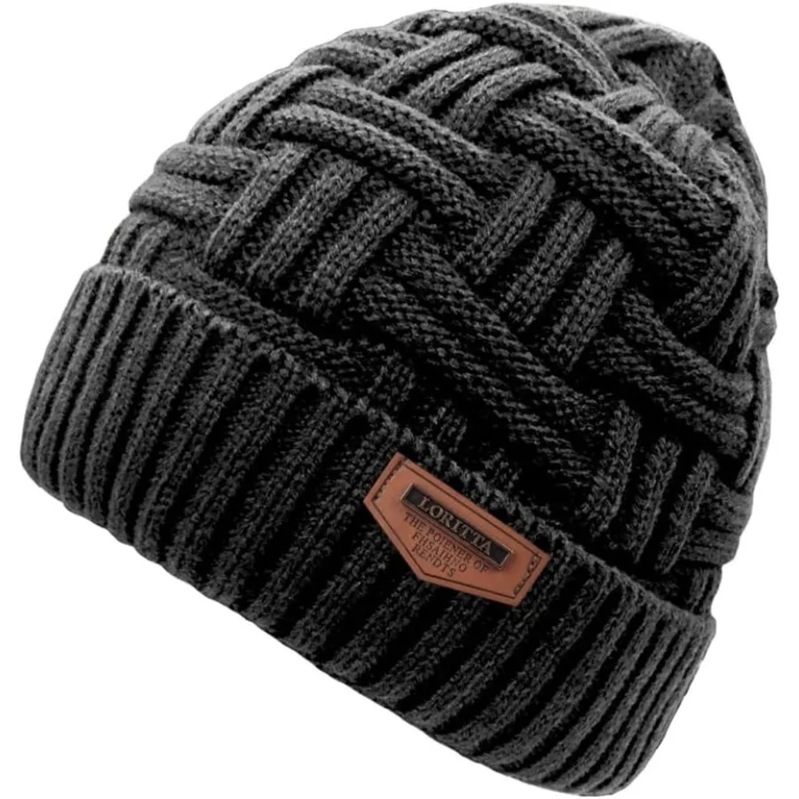 

Loritta Winter Hat Warm Knitted Thick Baggy Slouchy Beanie Skull Cap for Men