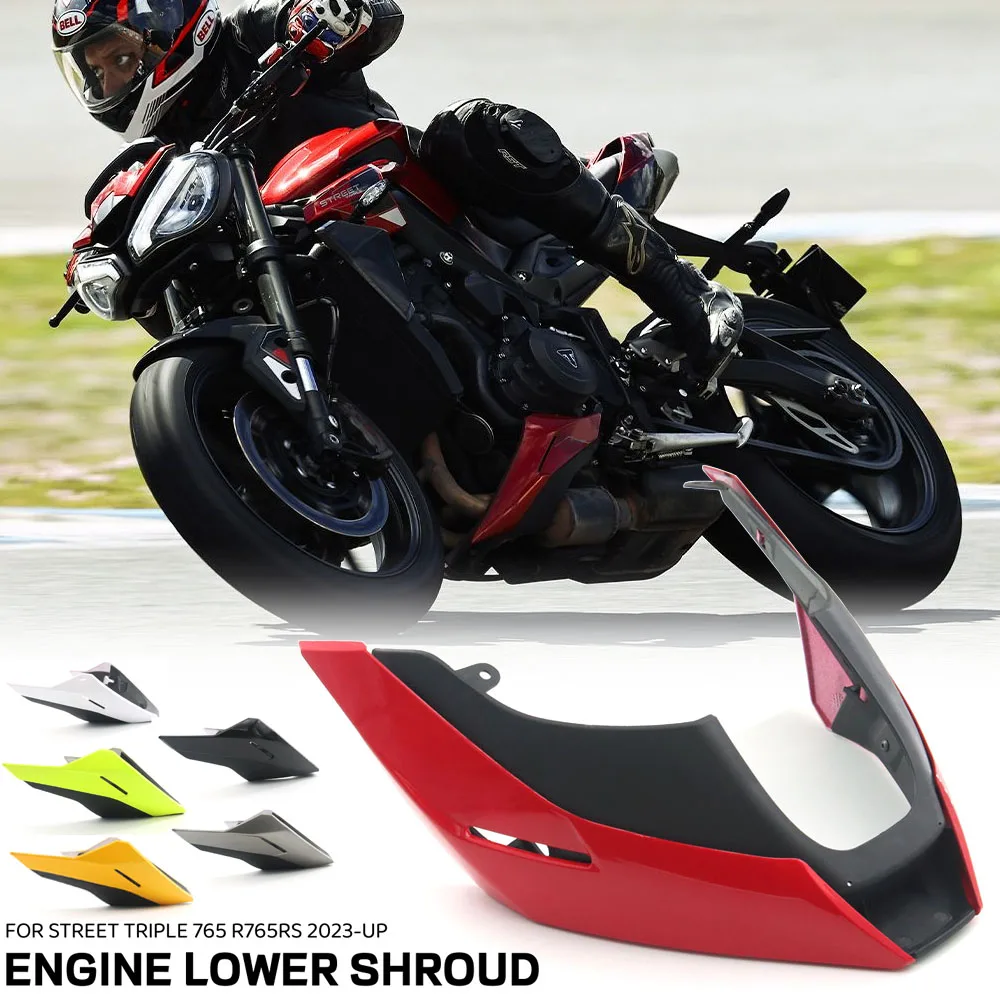 New For Street Triple 765 RS R 765RS 765R 2023 2024 Motorcycle Engine Lower Spoiler Body Fairing Protector Guard Chassis Shield