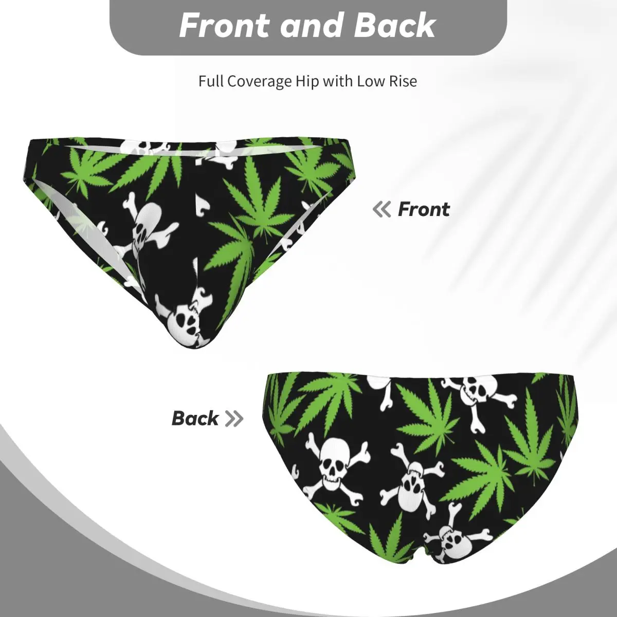 Men's Panties Man Briefs Skull Sexy Underwear Male Bikini Underpants - view 5