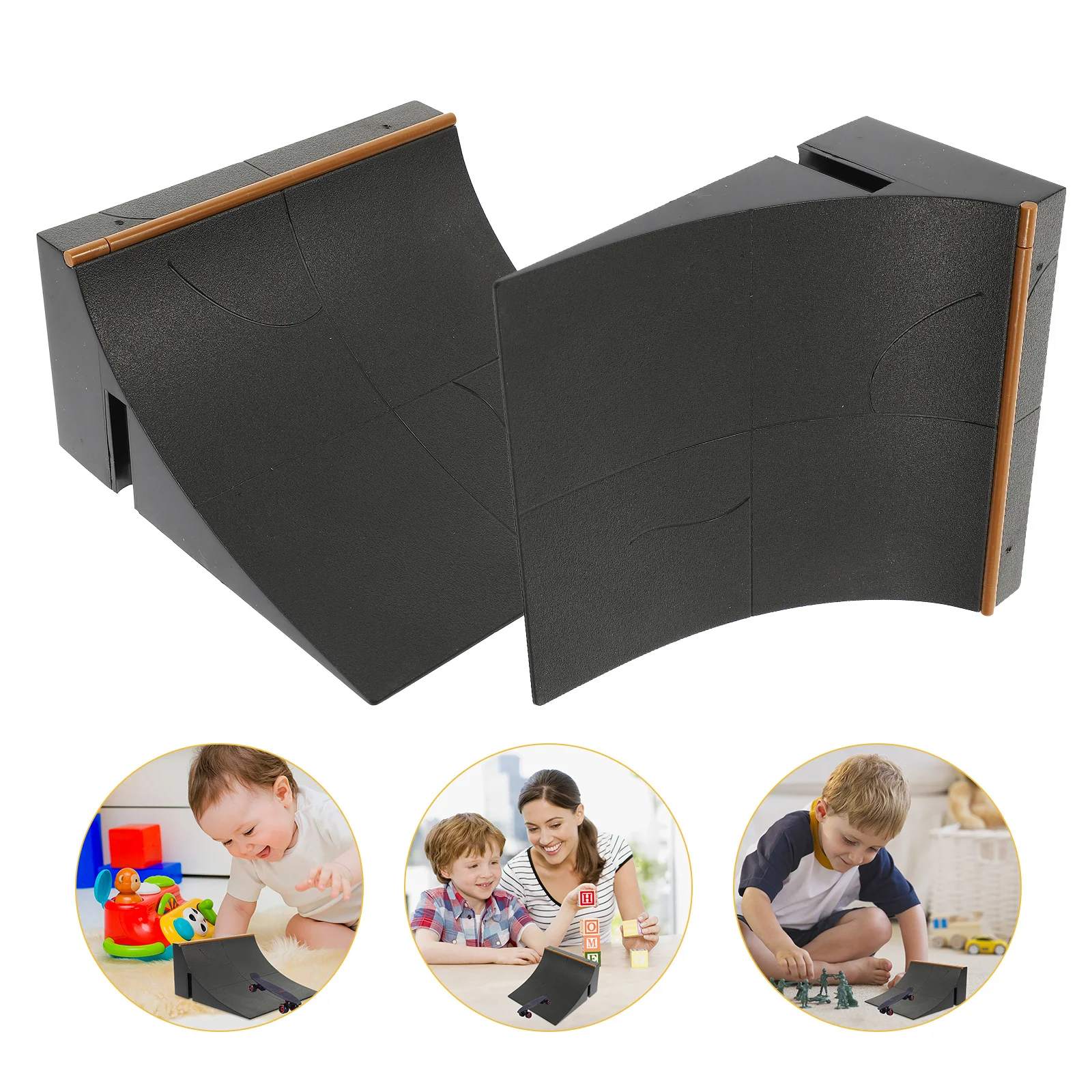 

2 шт., набор рамп для скейтборда на палец, мини-скейтборд, парк, замена, обучение для домашнего офиса, путешествия, совместимость