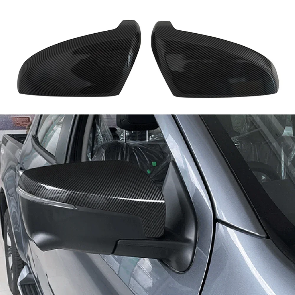 

Carbon Fiber Color Rear Rearview Mirror Cover For Isuzu Dmax D-max 2020-2022 ABS Side Mirror Cover Styling Exterior Parts