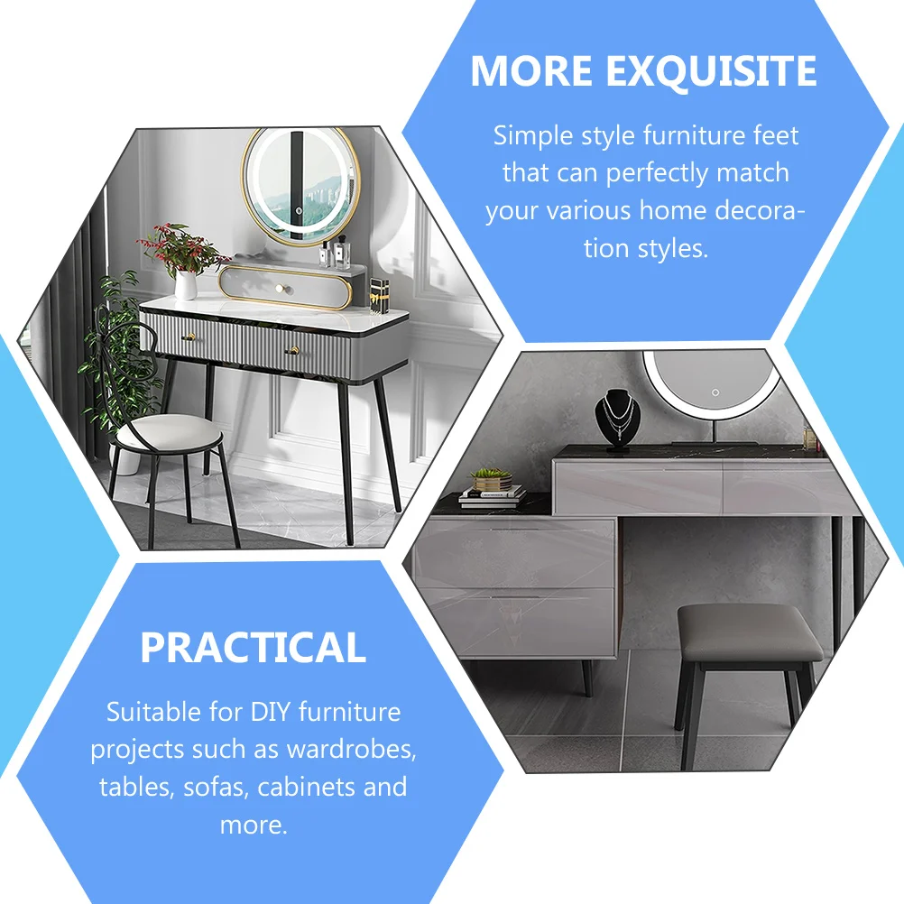 Furniture Cabinet Legs Sofas Furniture Cabinet Legs Support Feet Iron Desk Legss Table Metal Replacement Black