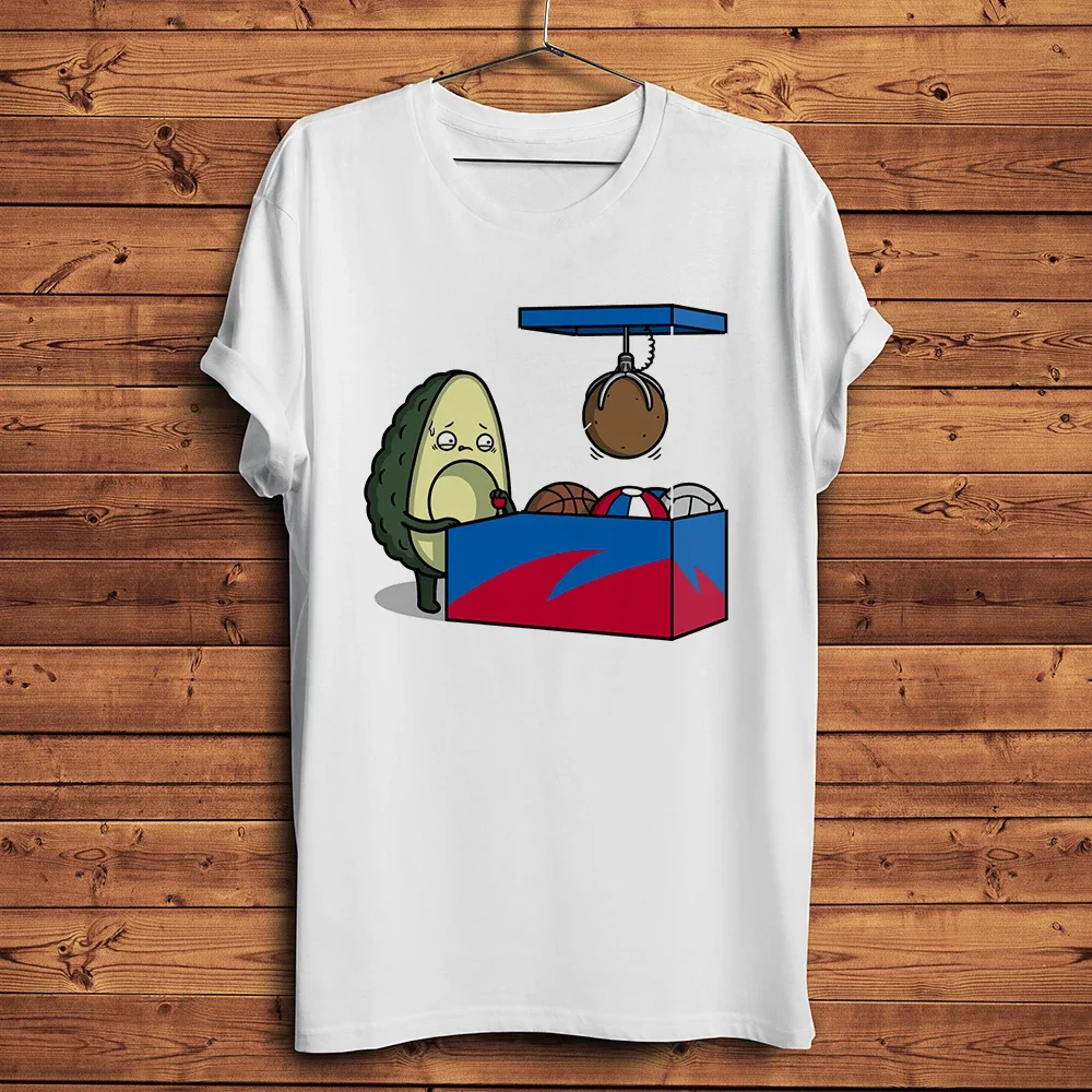 Avocado UFO Catcher Bone Machine Funny Tshirt,Men Homme Short Sleeve Casual T-Shirt,Breathable Print Unisex Tee Streetwear