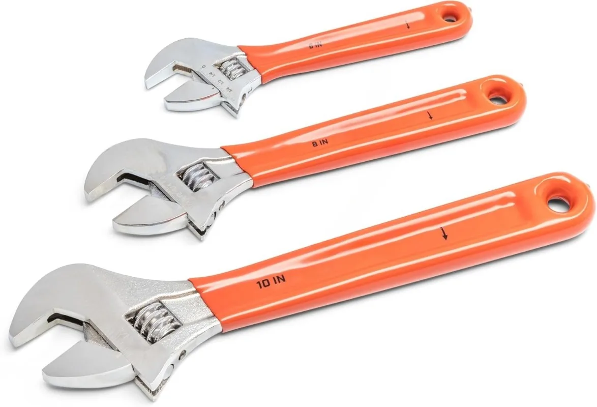 

3 Piece Adjustable Cushion Grip Wrench Set 6", 8" & 10" - AC26810CV