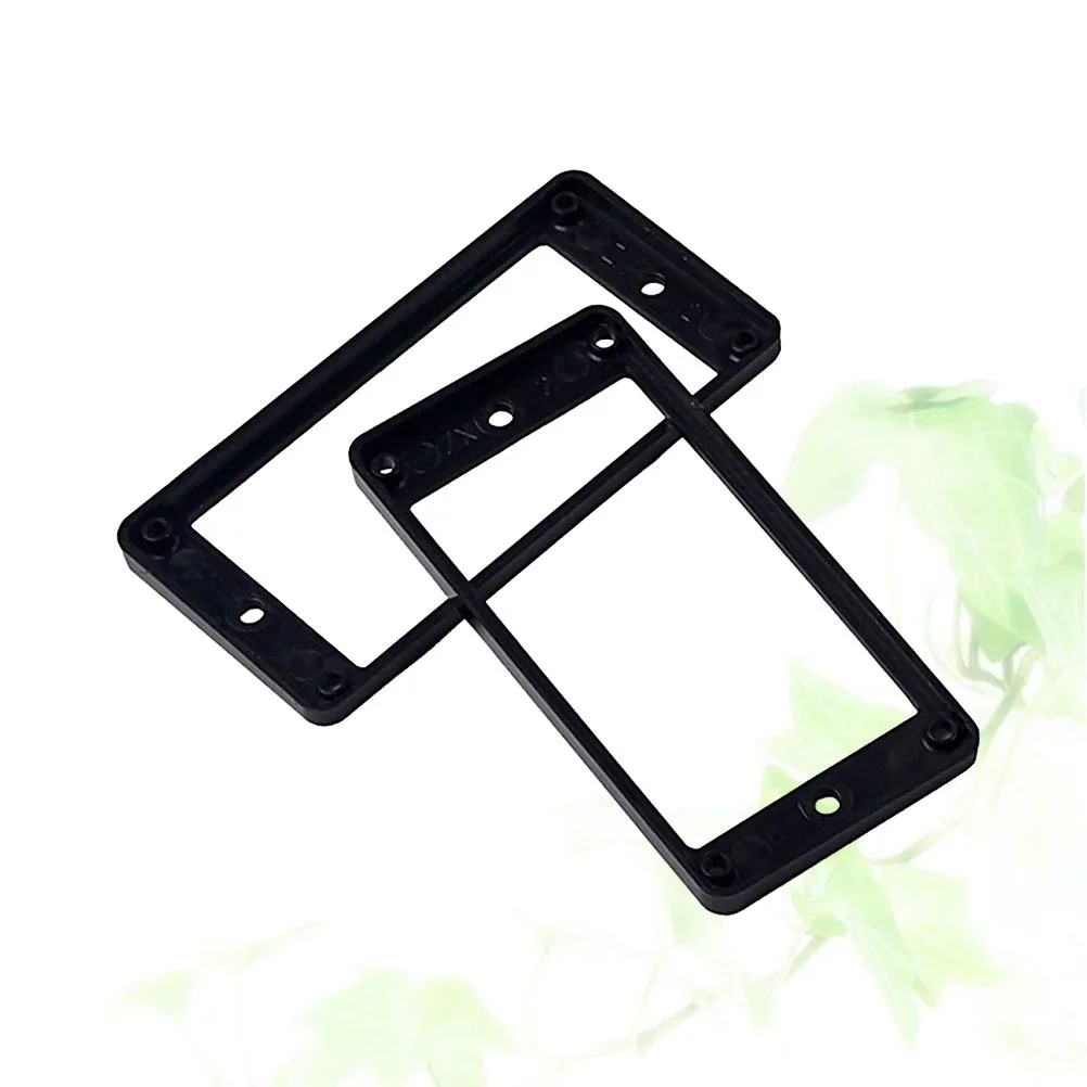 

2Pcs Flat Double Coil Pickup Ring Gb305n Black Sturdy Accessory for Guitarists and Luthiers DIY Projects Pickup Ring