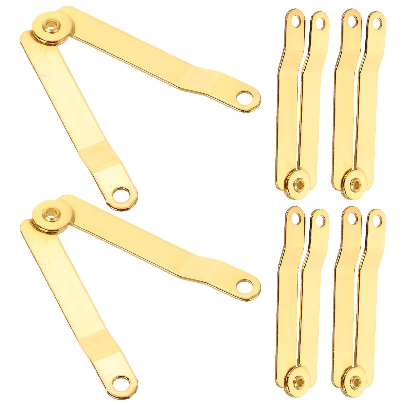 6 Pcs Gift Box Support Hinge Hinges for Wood Boxes Lid Splice Locking Iron Stay