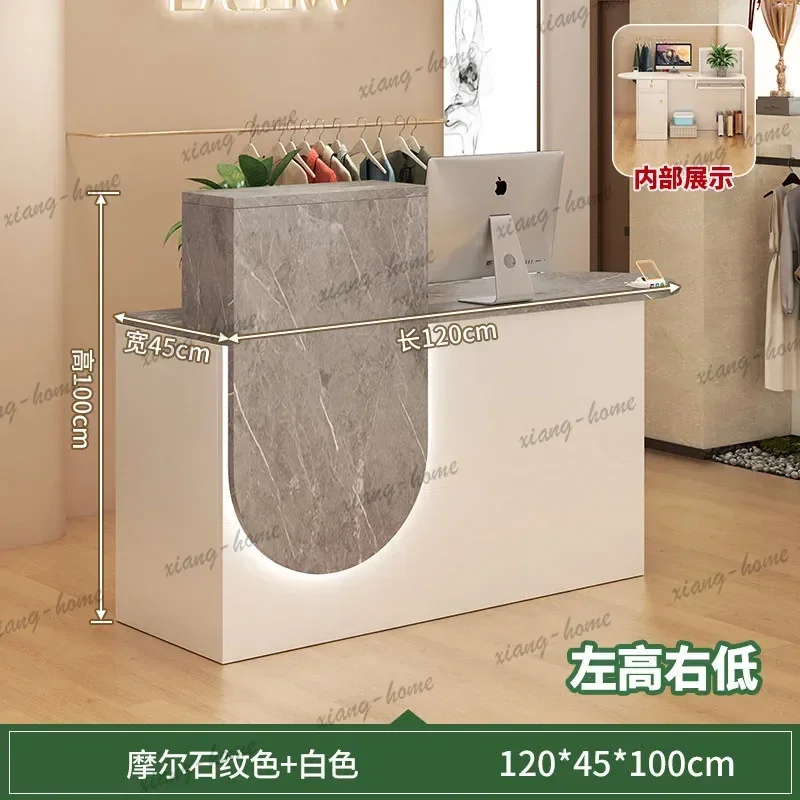 lsExecutive Modern Reception Desk Liftable Elegant Reception Counter Nordic Multifunctional Banco Reception Shop Counter Furnitu