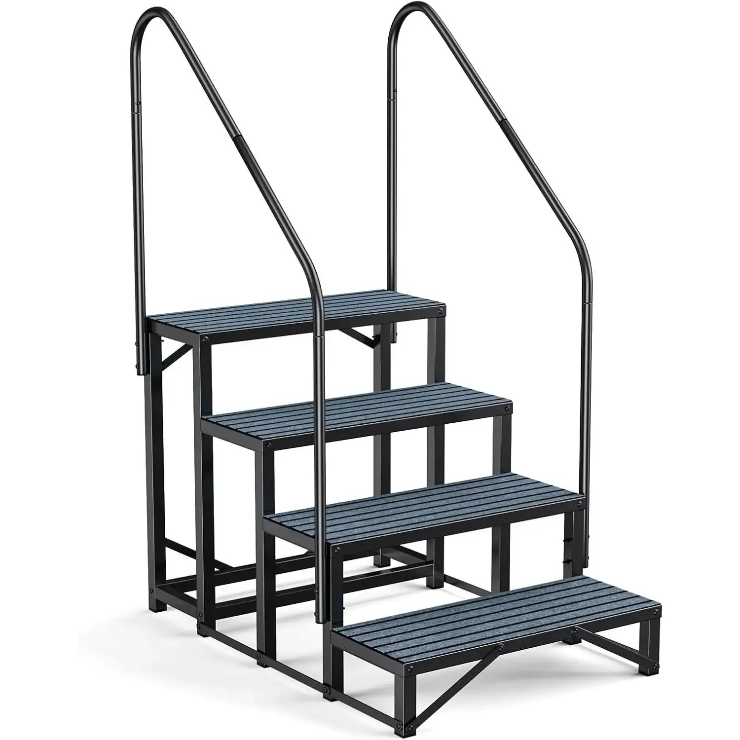 W_RV-Stufen, Spa-Stufen mit Handlauf – Whirlpool-Stufen, Anhänger-Stufen, mobile Heimtreppen für 5-Rad-Wohnmobil, Anhänger, Whirlpool,