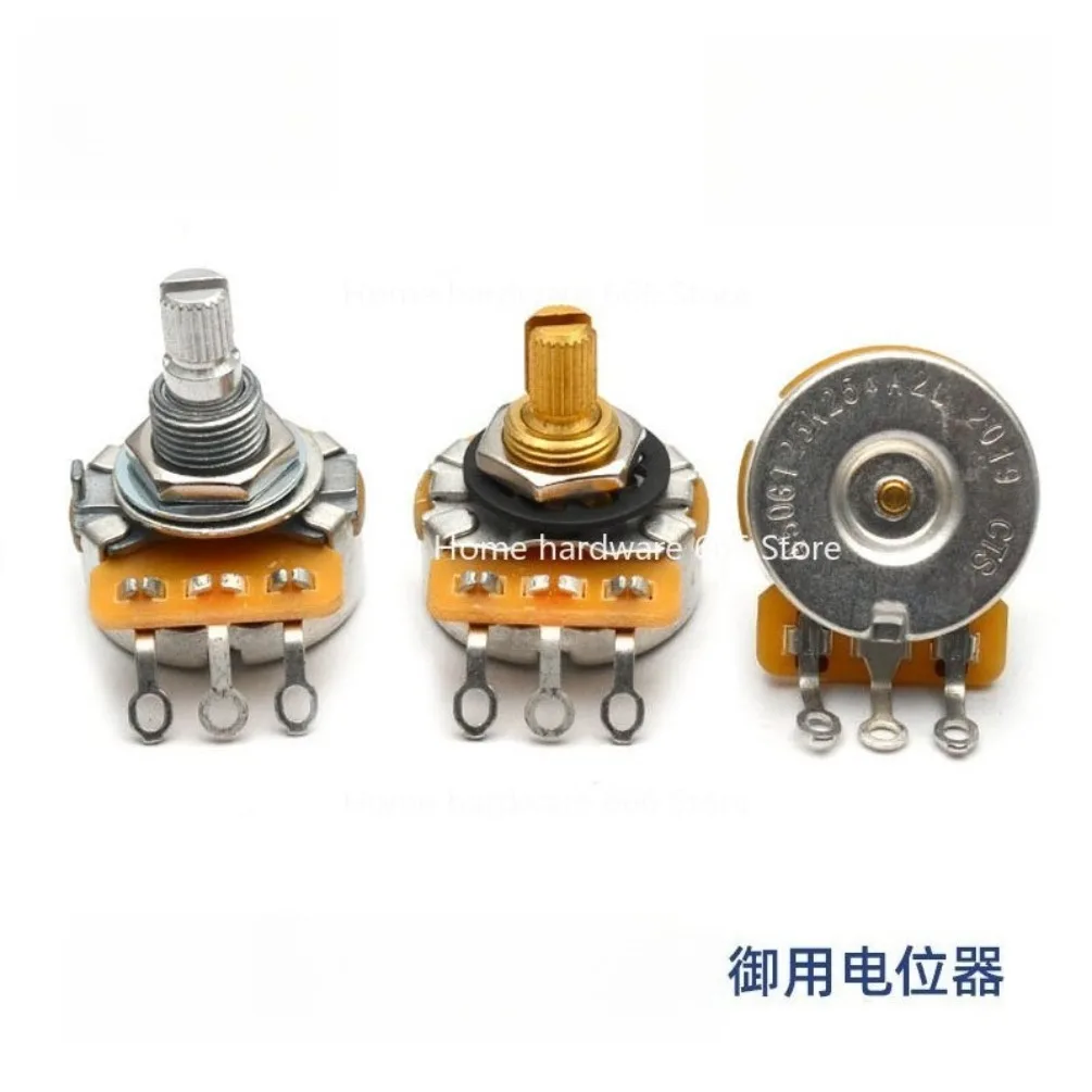 

Potentiometer 250K Electric Guitar Bass Bass Knob Volume Tone Copper Axis Aluminum Axis 500K