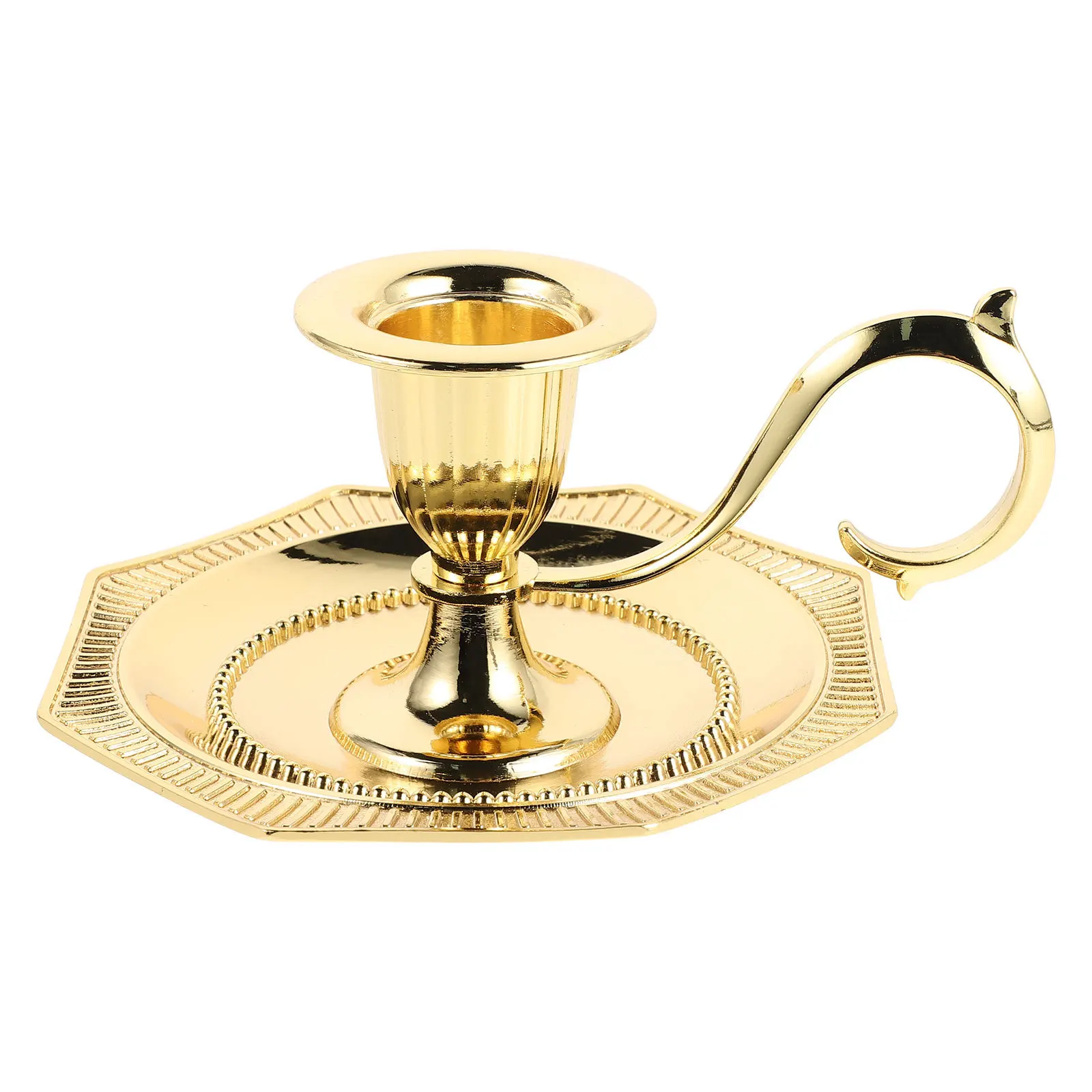 

Alloy Candlestick Holder - Retro Metal Goblet for Pillar Candles - Farmhouse Dining Table Decoration Festive Spiritual