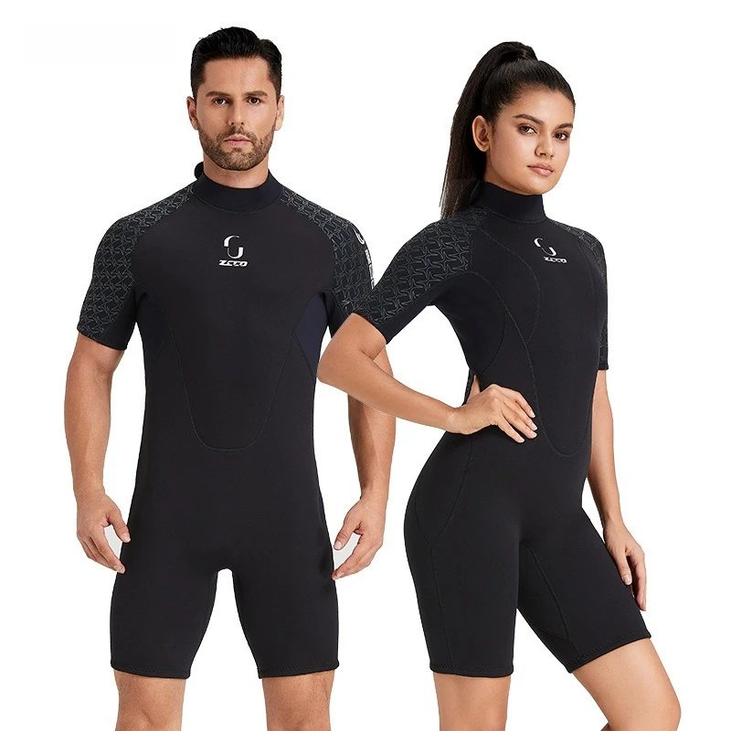 

New 3mm short-sleeved wetsuit men's wetsuit thickened warm wetsuit women's cold-proof surf suit