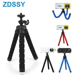 Mini Tripods Tripod For YG300 J15 Mini Projector Camera Holder Sponge Octopus Monopod Tripe Stand Mini Tripod Stativ For Phone