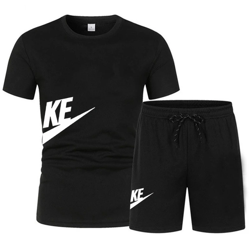 

Best-selling new trendy summer casual T-shirt and shorts set. Men's short-sleeved shorts, breathable outdoor sportswear.