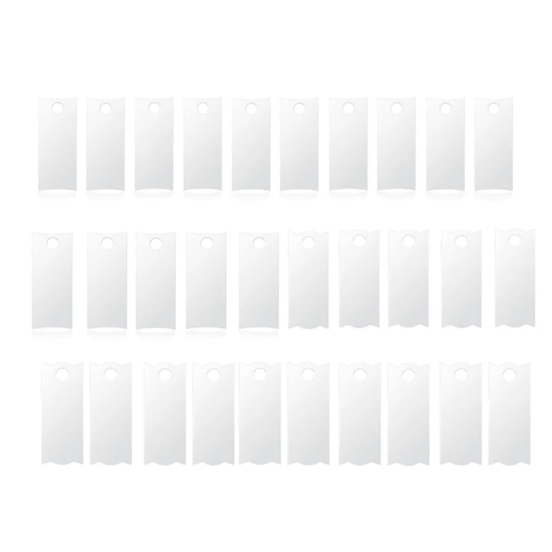 ABJY-30PCS حامل لوحات اسم أكريليك التسامي لـ #1