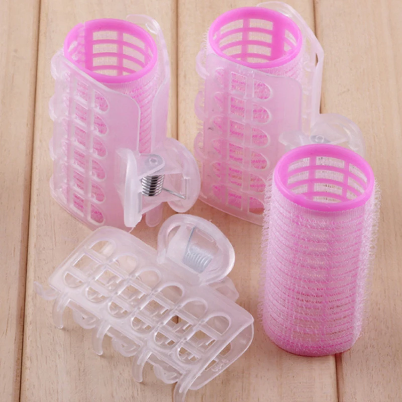 3 Cái/bộ Tự Cầm Nắm Tóc Con Lăn Bộ Nhựa Móng Vuốt Lớn Nhỏ Làm Tóc Uốn Dụng Cụ Cho Nam, trẻ Em, Phụ Nữ