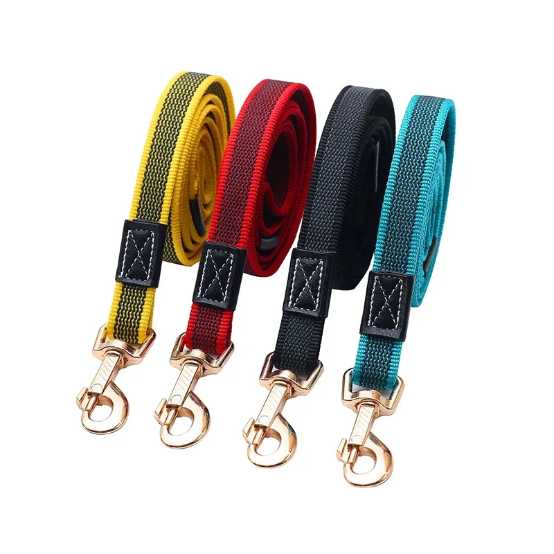 2m 3m 5m long Dog Leash Pet Lead Non-Slip Rubber Nylon Training Walking Rope work Dog Leashes For Small Medium Large big Dogs